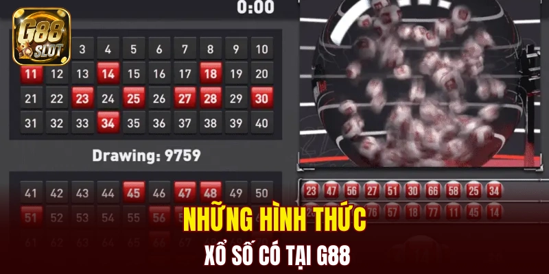 Những hình thức xổ số có tại G88