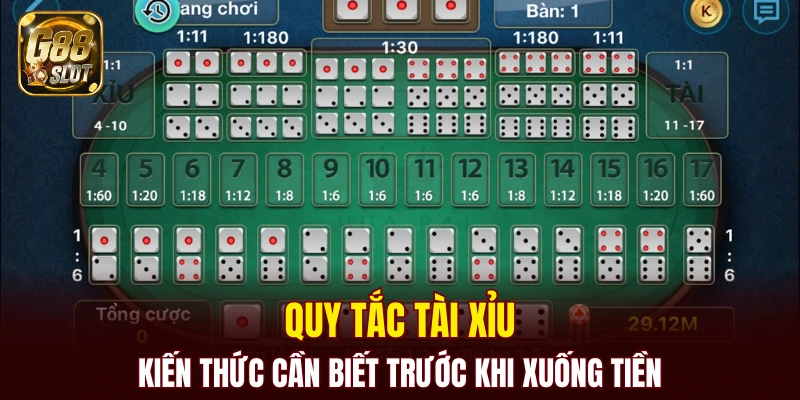 quy tắc tài xỉu